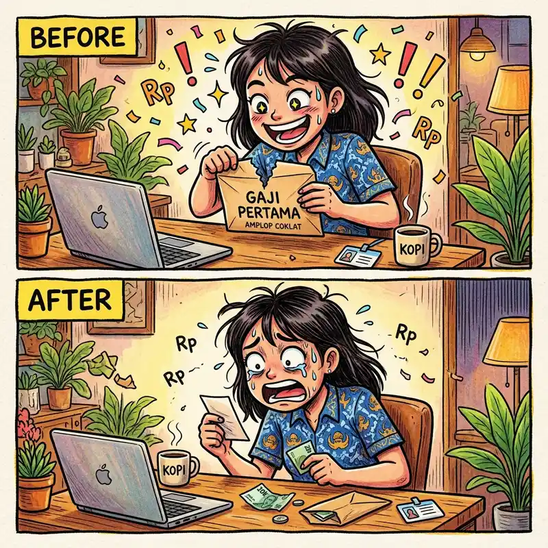 Ekspektasi gaji pertama vs realita