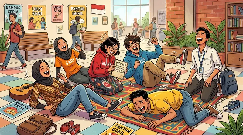 Kumpulan pantun lucu ngakak terbaru 2026 - pantun kocak bikin ketawa