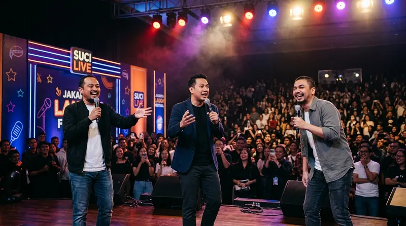 Komika stand up comedy Indonesia terkenal - Raditya Dika, Ernest Prakasa, Dodit Mulyanto